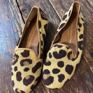 Stuart Weitzman Leopard Print Loafers - Brown and Tan